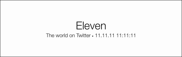 La Twittosphère le 11/11/11 à 11:11