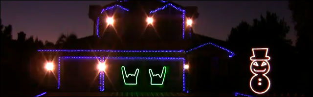 videos hd illuminations Noel maisons americaines spectacle son et lumiere light-o-rama