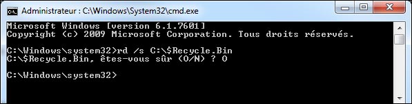 vider corbeille Windows plusieurs utilisateurs login commande msdos cmd vider corbeille Windows plusieurs utilisateurs login commande msdos cmd