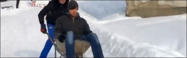 video drole luge brouette Bosnie devaler descente ski snow like a boss video drole luge brouette Bosnie devaler descente ski snow like a boss