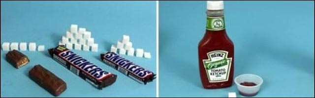 combien contient sucre nourriture boisson sucree Snickers Oreo Coca Cola