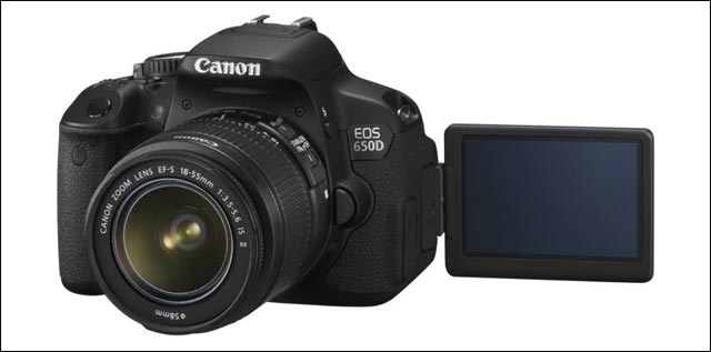 photo et video presentation nouveau apn reflex Canon EOS 650D modele 2012