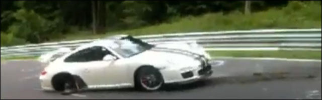 video crash Porsche 911 GT3 RS circuit Nurburgring Nordschleife Allemagne video crash Porsche 911 GT3 RS circuit Nurburgring Nordschleife Allemagne