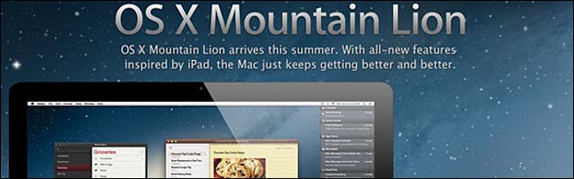 Mac OSX Mountain Lion logo liste modeles compatibles sortie ete 2012 Mac OSX Mountain Lion logo liste modeles compatibles sortie ete 2012