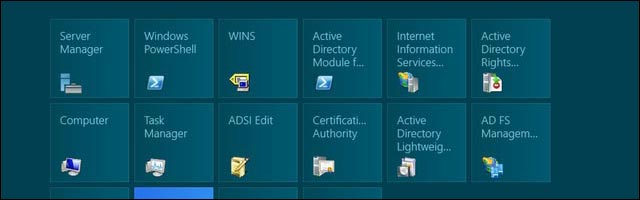 Windows Server 2012 desktop menu demarrer metro like Windows 8 screenshot Windows Server 2012 desktop menu demarrer metro like Windows 8 screenshot