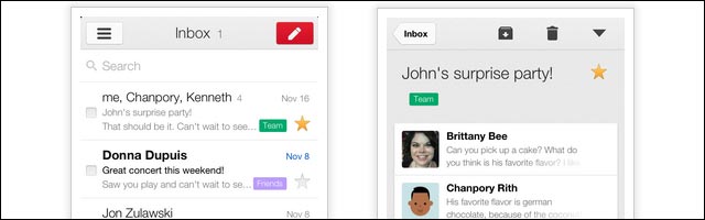 nouvelle application mobile Gmail nouvelle application mobile Gmail
