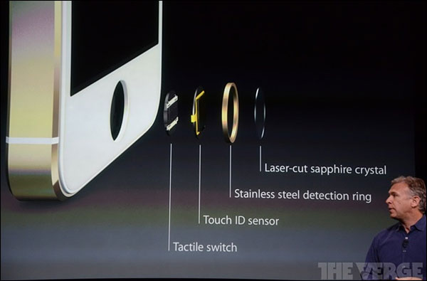 photo Apple iPhone 5s empreinte doigt digitale
