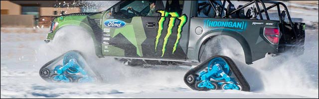 photo Ken Block Ford F150 RaptorTRAX Hoonigan Racing photo Ken Block Ford F150 RaptorTRAX Hoonigan Racing