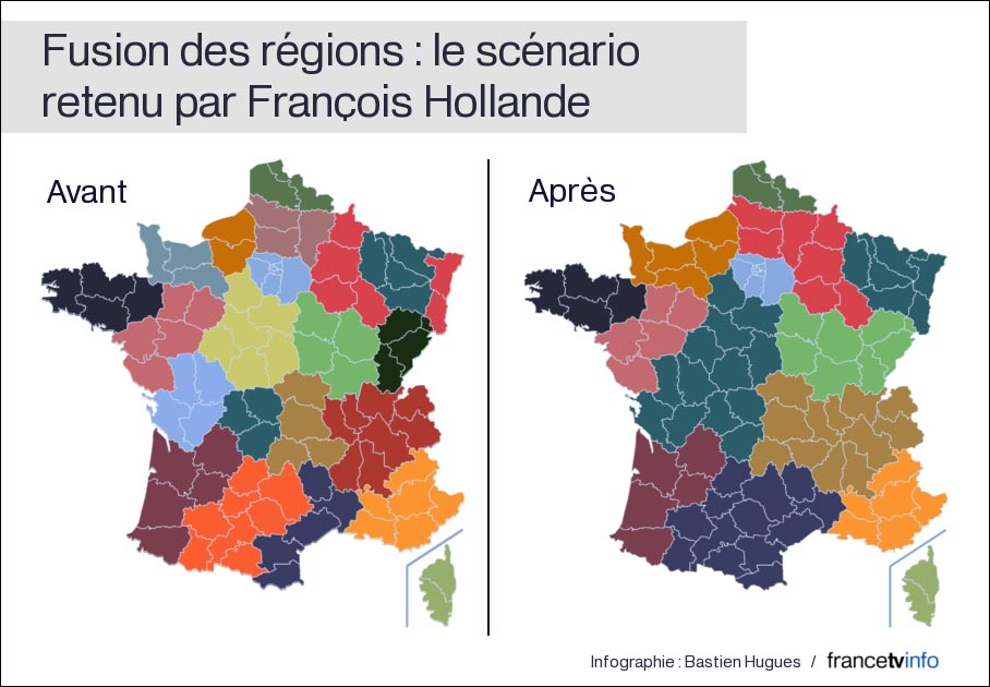 decoupage France regions Francois Hollande decoupage France regions Francois Hollande