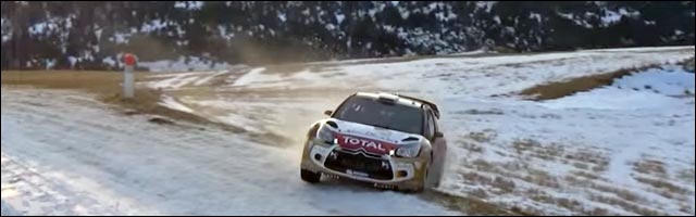 photo video sortie de route Citroen DS3 Sébastien Loeb Rallye WRC Monte Carlo 2015 photo video sortie de route Citroen DS3 Sébastien Loeb Rallye WRC Monte Carlo 2015