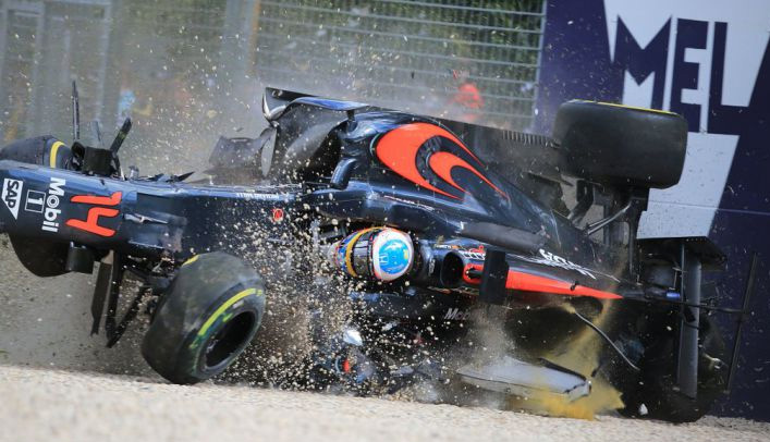accident crash alonso f1 australie accident crash alonso f1 australie