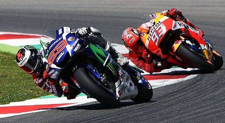 Moto GP : un final incroyable entre Lorenzo et Marquez