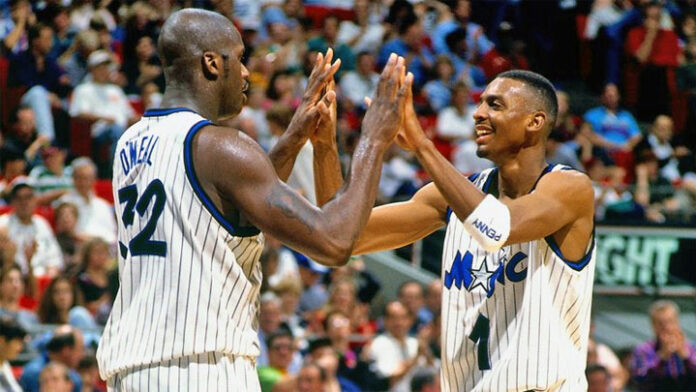 photo Shaquille O'Neal Anfernee Penny Hardaway Orlando Magic NBA basket photo Shaquille O'Neal Anfernee Penny Hardaway Orlando Magic NBA basket