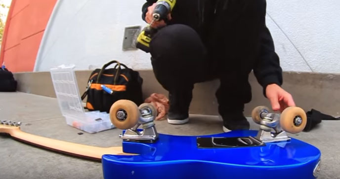 skateboard guitare electrique skateboard guitare electrique