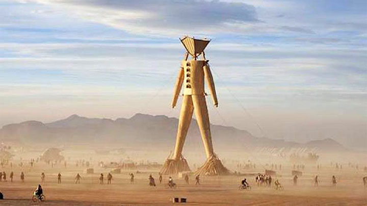 Burning Man 2016 vu depuis un drone