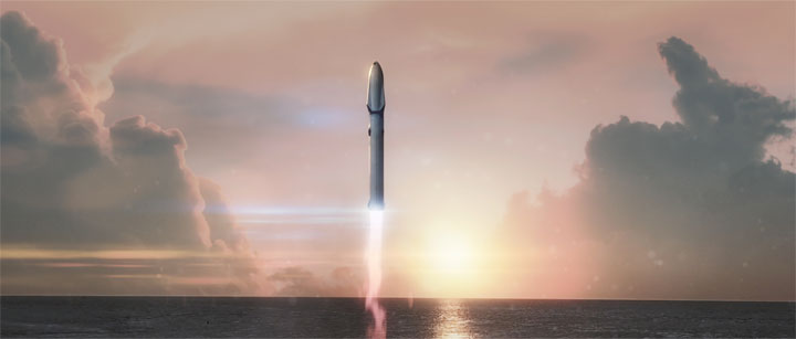 fusee SpaceX Big Fucking Rocket fusee SpaceX Big Fucking Rocket