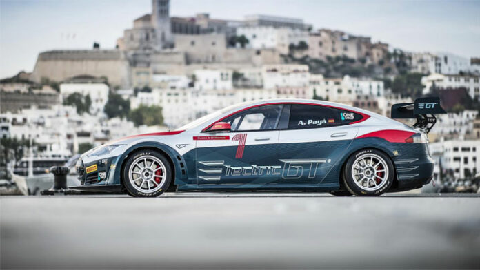 Tesla Model S racing course championnat electrique Tesla Model S racing course championnat electrique