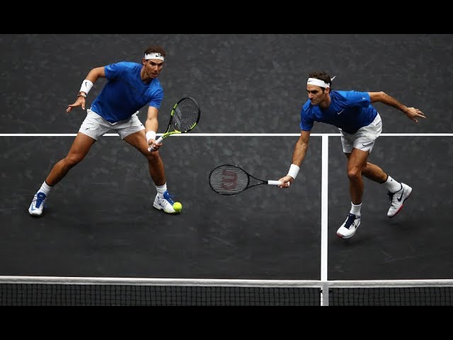 Un match de Roger Federer et Rafael Nadal .. qui jouent ensemble !