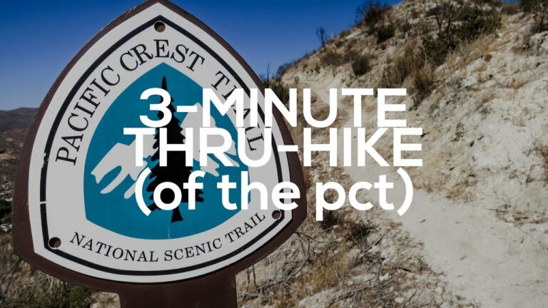 Les 4280km du Pacific Crest Trail en 3 minutes