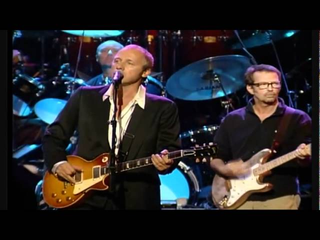 Mark Knopfler + Eric Clapton + Sting + Phil Collins – Money for nothing (live)