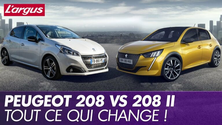 Comparatif Peugeot 208 « 1 » vs « 2 »