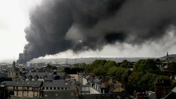 incendie seveso rouen incendie seveso rouen