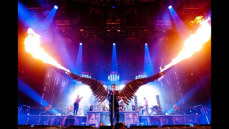 Pyrotechnie en concert de Rammstein