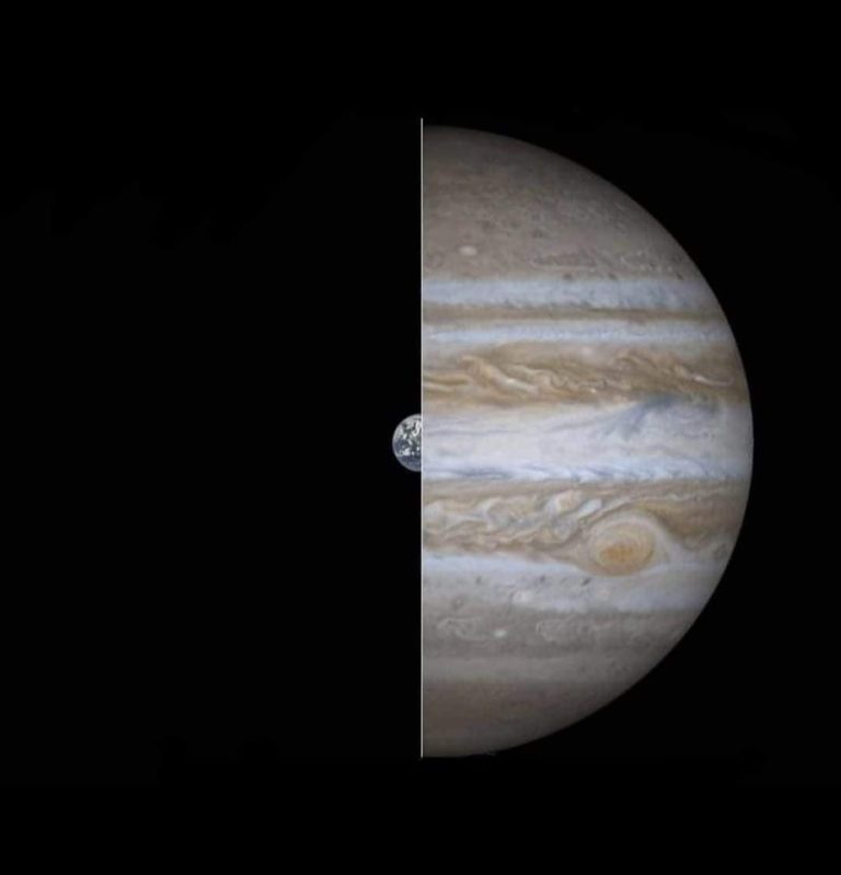 La Terre vs Jupiter