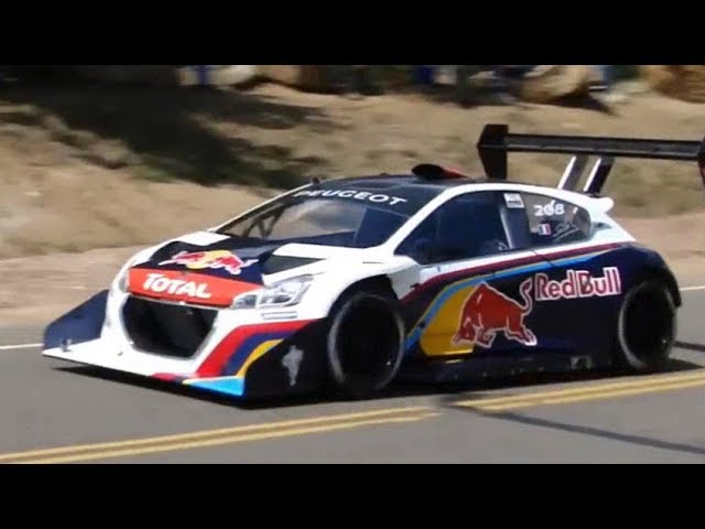 Vidéo de Sébastien Loeb à Pikes Peak avec sa Peugeot 208 T16