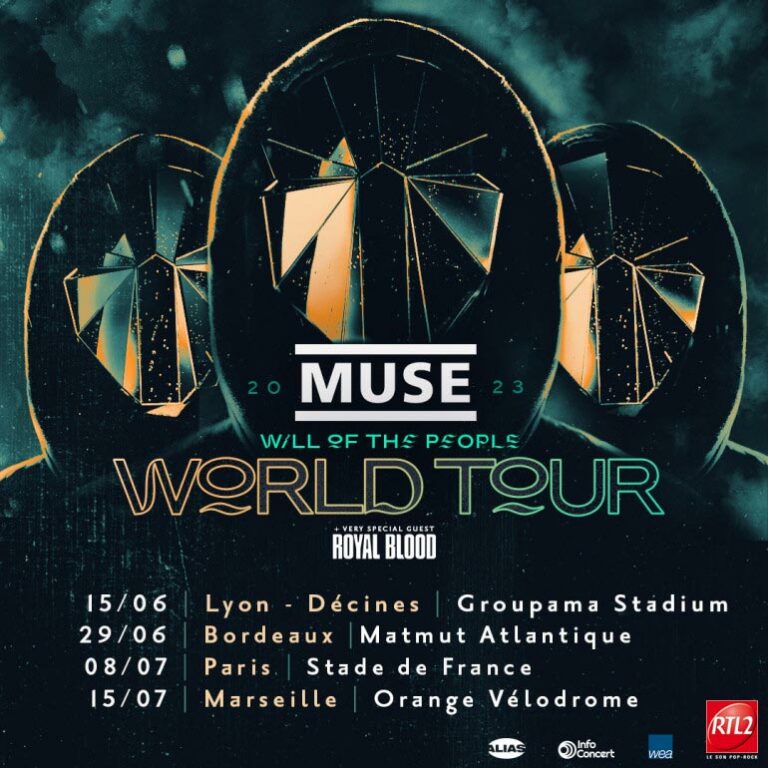 Muse : tournée de concerts France 2023